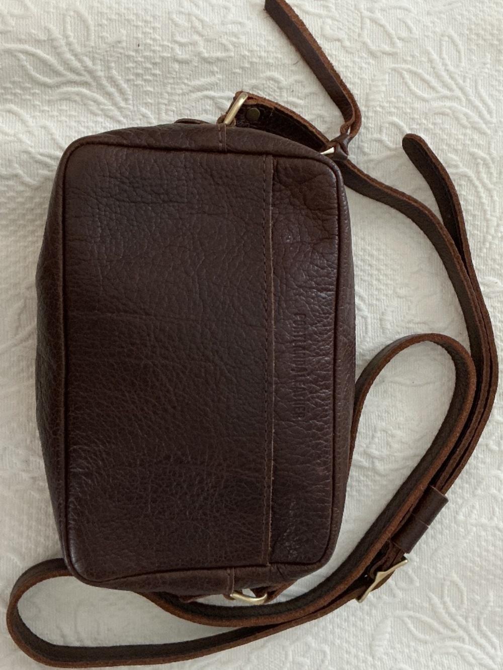 Portland leather camera bag style crossbody